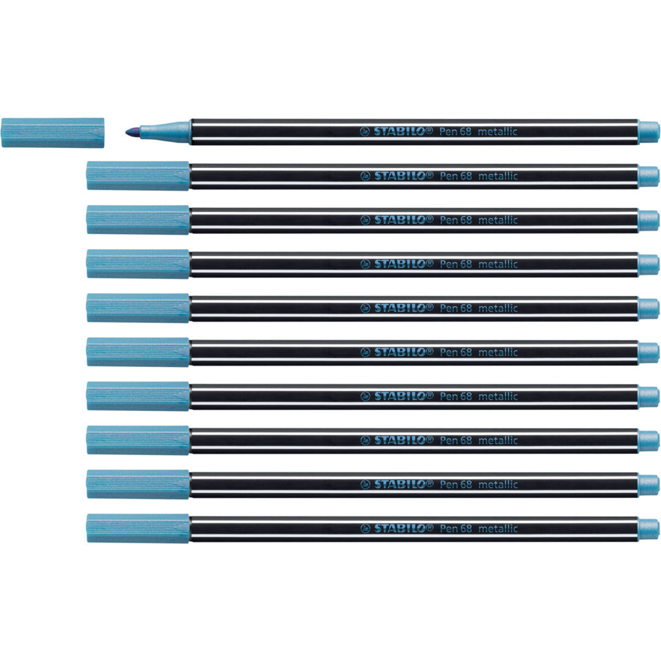 Fasermaler Pen 68, 1mm, blau metallic STABILO 68/841