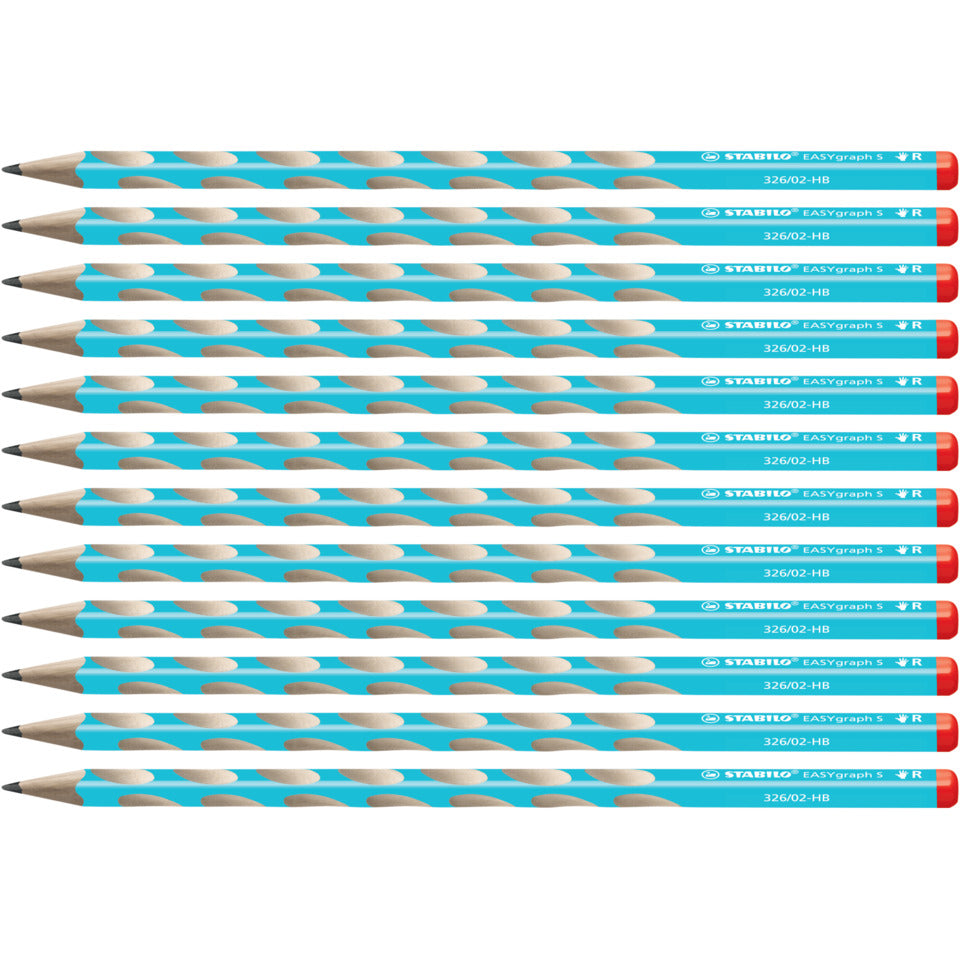 Bleistift EASYgraph S Metallic Edition Rechtshänder, HB, blau STABILO 326/02-HB