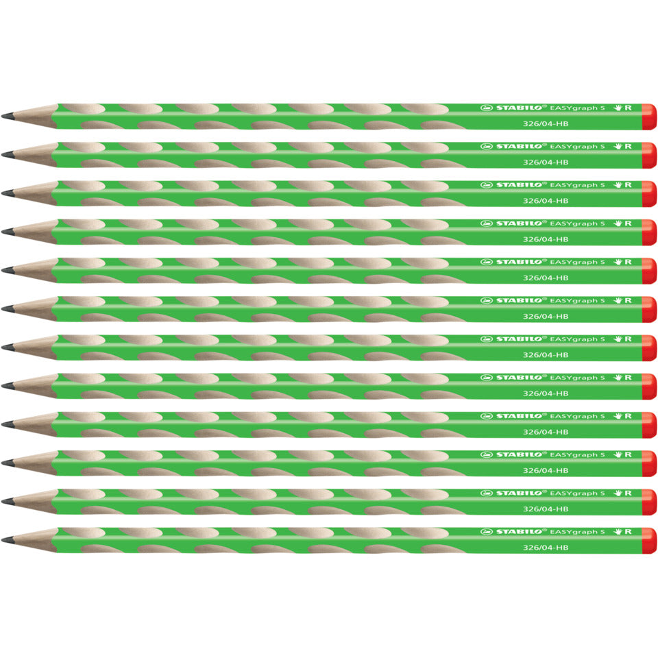 Bleistift EASYgraph S Metallic Edition Rechtshänder, HB, grün STABILO 326/04-HB
