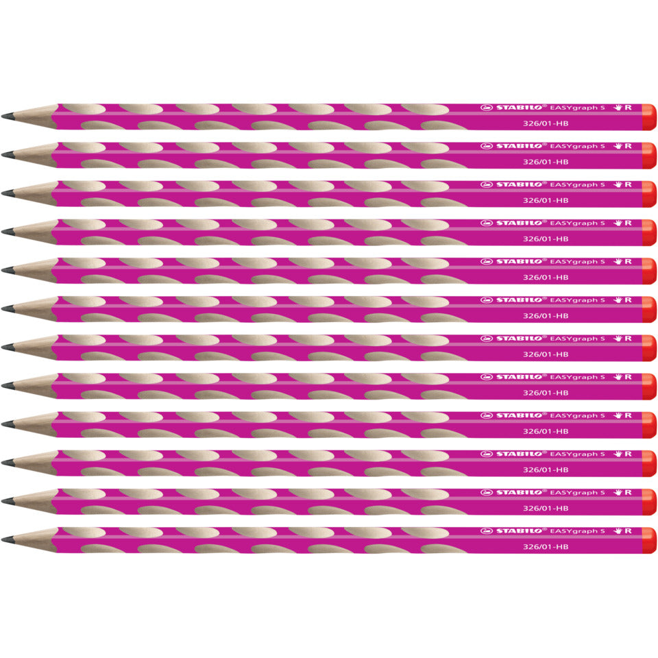 Bleistift EASYgraph S Rechtshänder, HB, pink STABILO 326/01-HB