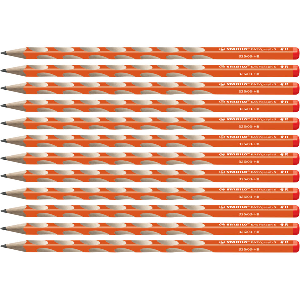 Bleistift EASYgraph S Rechtshänder, HB, orange STABILO 326/03-HB