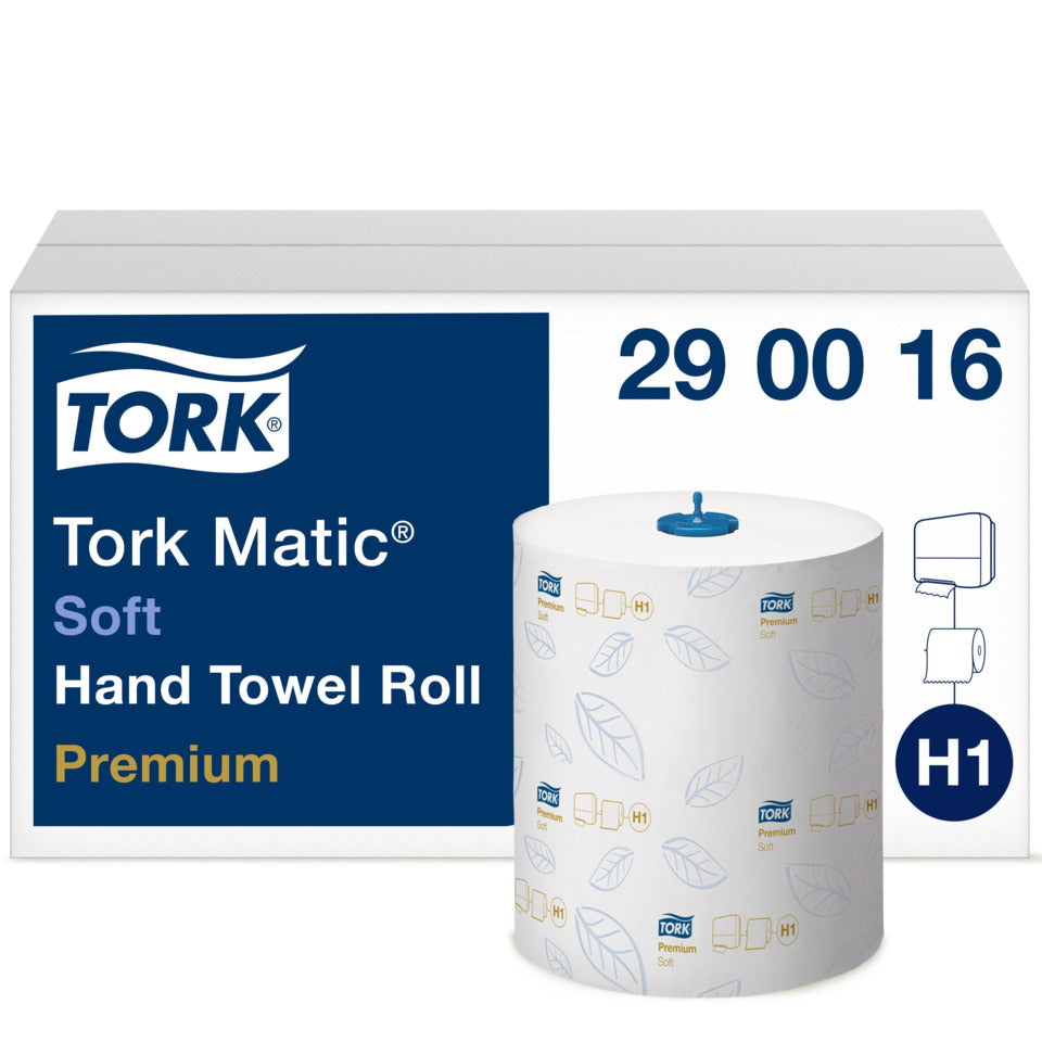 Rollenhandtuch Premium, 2-lagig, 6 x 100 m, weiß TORK 290016 TORK 290016 Sys. H1 Premium