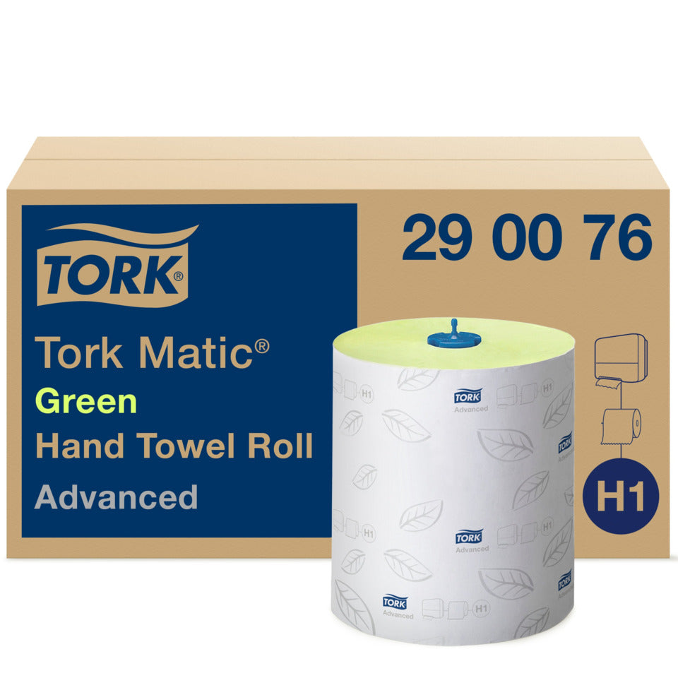Rollenhandtuch Advanced, 2-lagig, 6x150m, grün TORK 290076 TORK 290076 Sys. H1