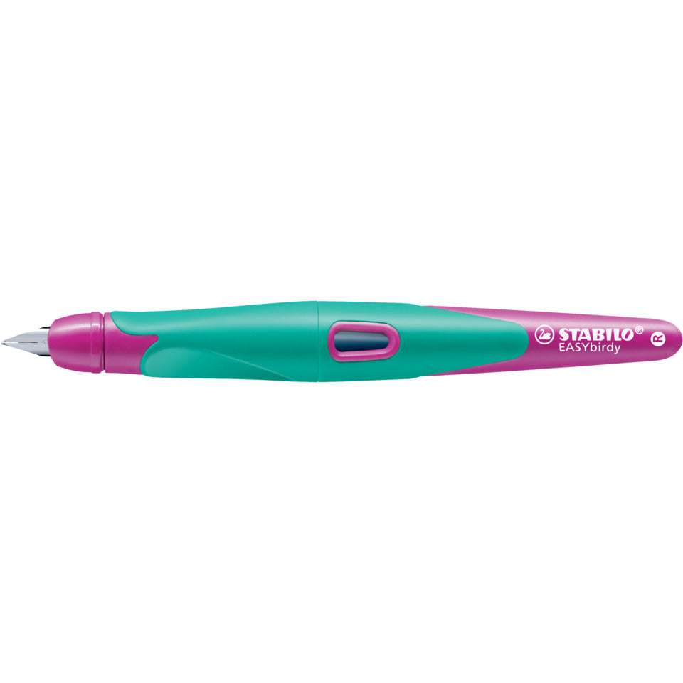 Füllfederhalter EASYbirdy®, Rechtshänder, A, türkis/neon pink   Rechtshänder STABILO 5014/1-41 STABILO 5014/1-41 Rechts