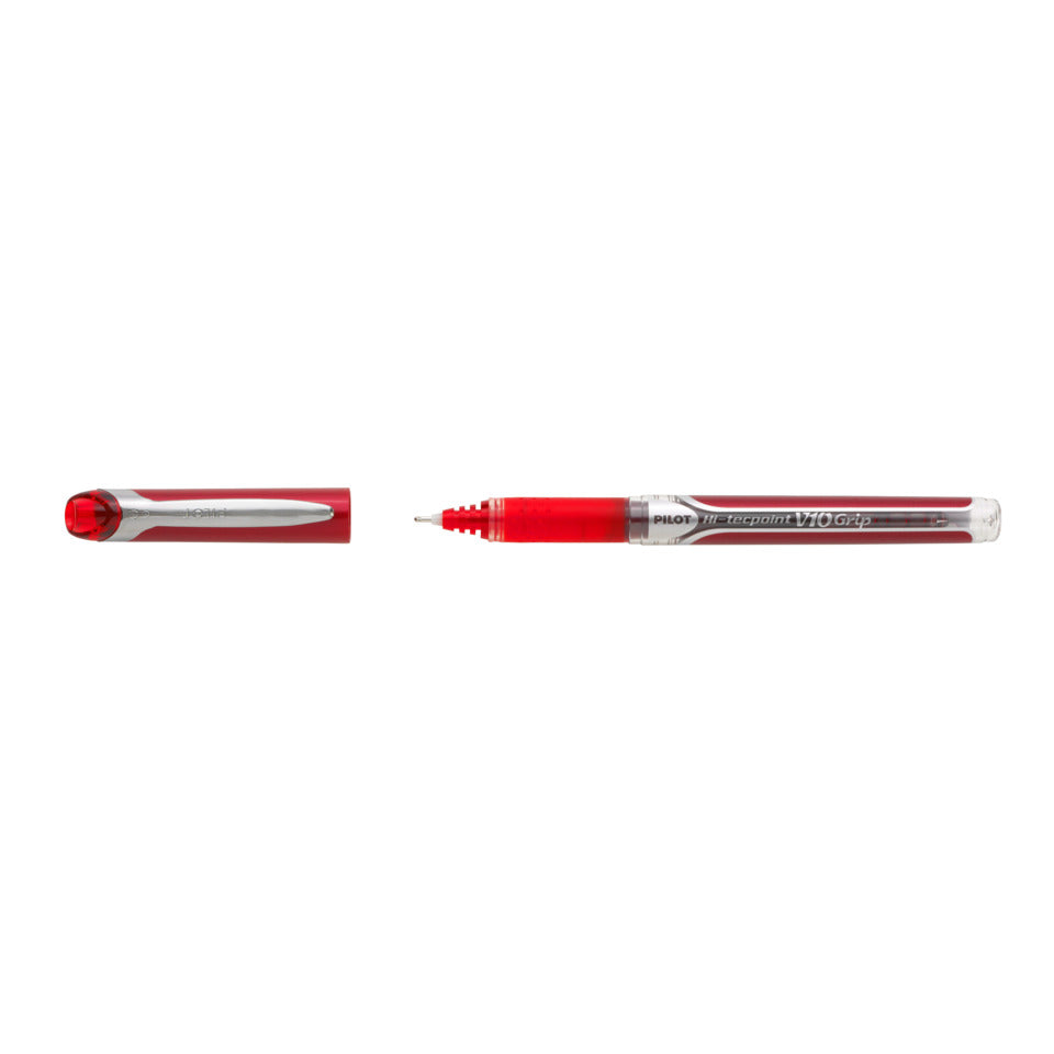 Tintenroller Hi-Tecpoint V10 Grip, 0,6mm, rot PILOT BXGPN-V10-R PILOT 2208002 BX-GPN-V10-R