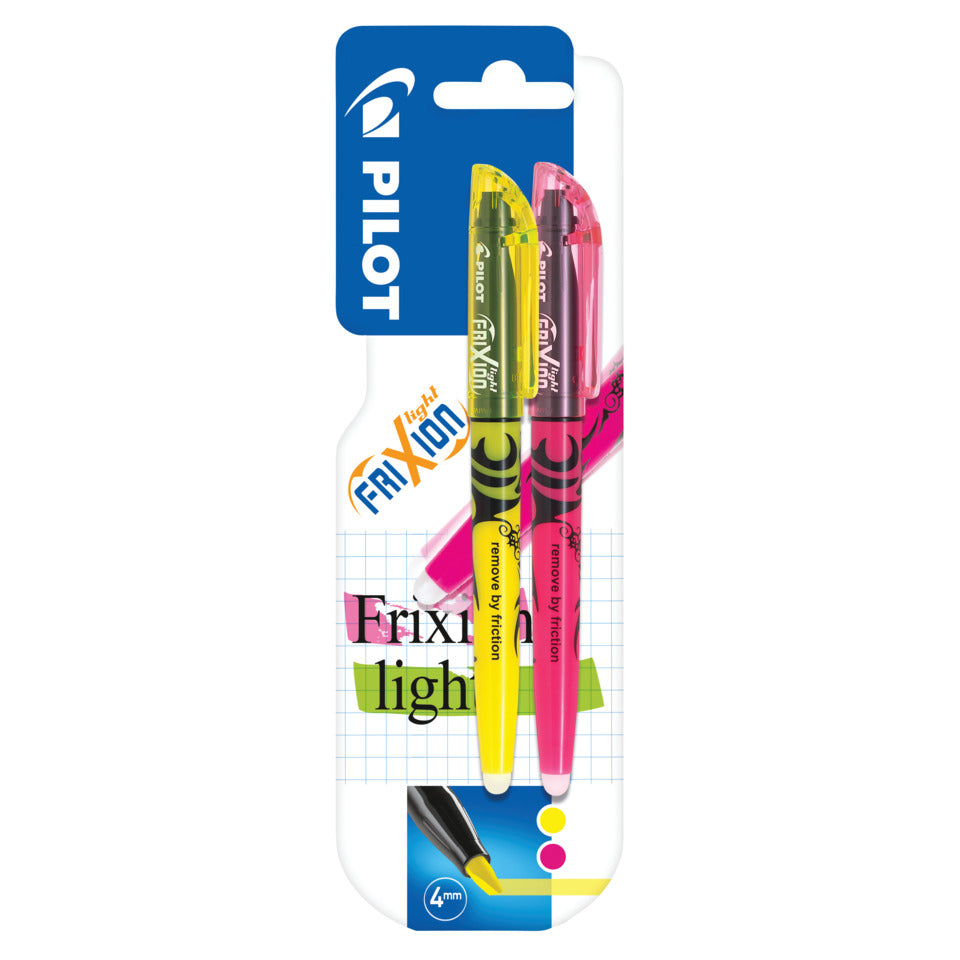 Textmarker FriXion Light, 4 mm, radierbar, neongelb/-pink PILOT SW-FL-P/Y-BT-2 PILOT SW-FL-P/Y-BT-2 4136009B2