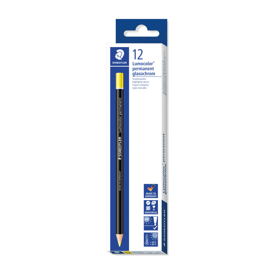 Trockenmarker Lumocolor® permanent glasochrom, gelb STAEDTLER 108 20-1 STAEDTLER 10820-1 permanent