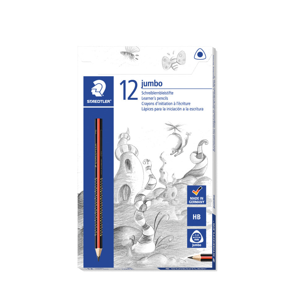 Bleistift Jumbo HB, schwarz/rot STAEDTLER 1285-2