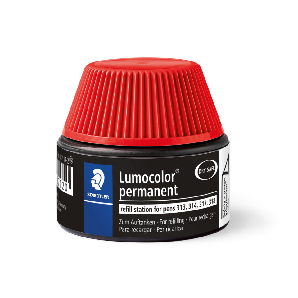 Tankstelle für Lumocolor® refill station für permanent Universalstifte, 15 ml, rot STAEDTLER 487 17-2 STAEDTLER 48717-2