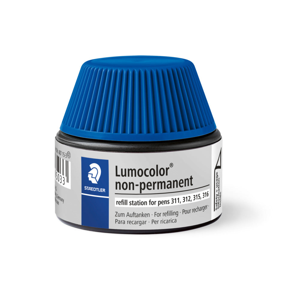 Tankstelle für Lumocolor® refill station für non-permanent Universalstifte, 15 ml, blau STAEDTLER 487 15-3 STAEDTLER 48715-3