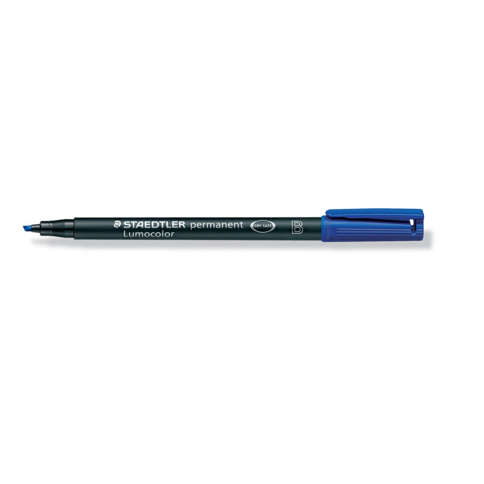 Folienstift Lumocolor® permanent, ca. 1.0 mm oder 2.5 mm, blau STAEDTLER 314-3 STAEDTLER 314-3 permanent
