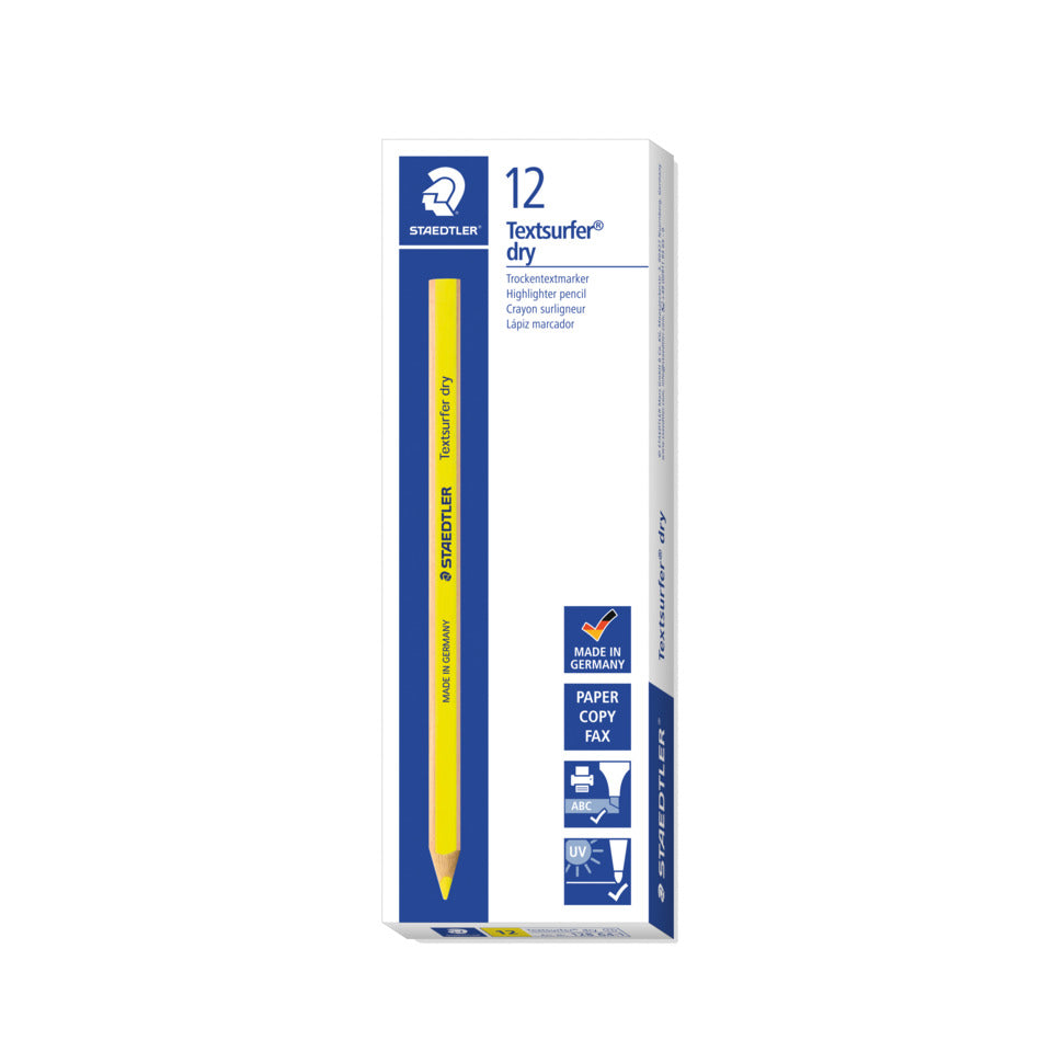 Trockentextmarker Textsurfer® dry, gelb STAEDTLER 128 64-1 STAEDTLER 12864-1 Dreikantform