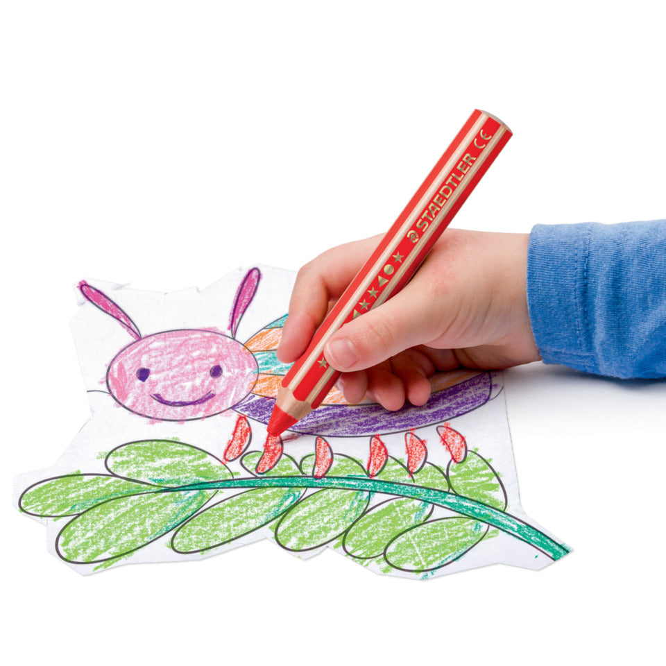 Farbstiftetui junior 140 3in1 + Spitzer, 6 Stück, sortiert STAEDTLER 140 C6 STAEDTLER 140C6