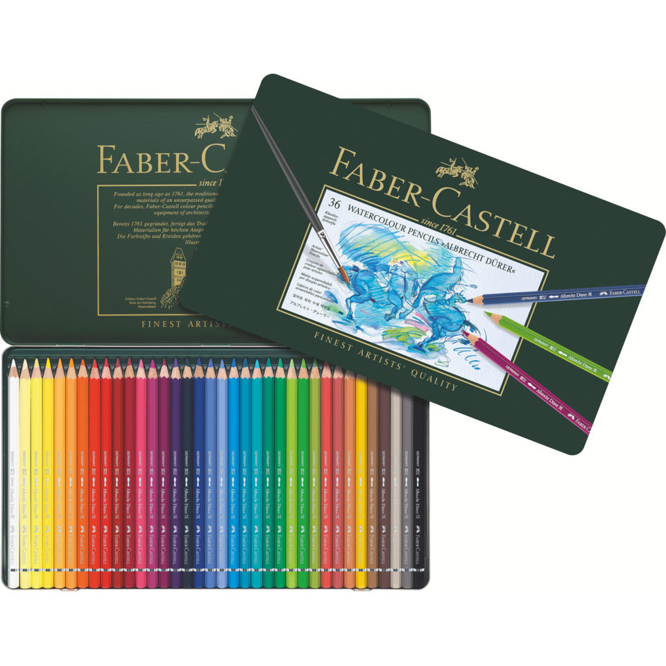 Aquarellfarbstift Albrecht Dürer, 36 Stück FABER CASTELL 117536 FABER CASTELL 117536 Metalletui