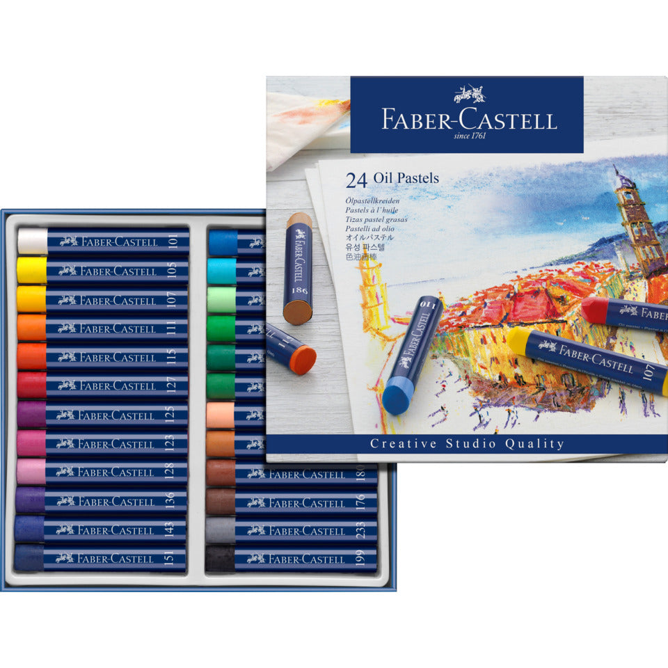 Ölpastellkreide Goldfaber, Studio, 24 Stück, sortiert FABER CASTELL 127024 FABER CASTELL 127024 Studio