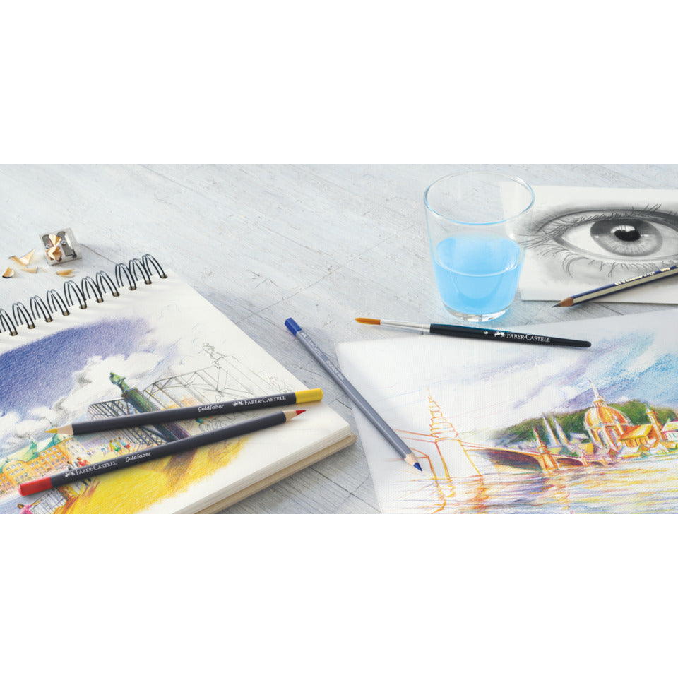 Aquarellfarbstift Goldfaber Aqua, 24 Stück, sortiert FABER CASTELL 114624 FABER CASTELL 114624 Goldfaber