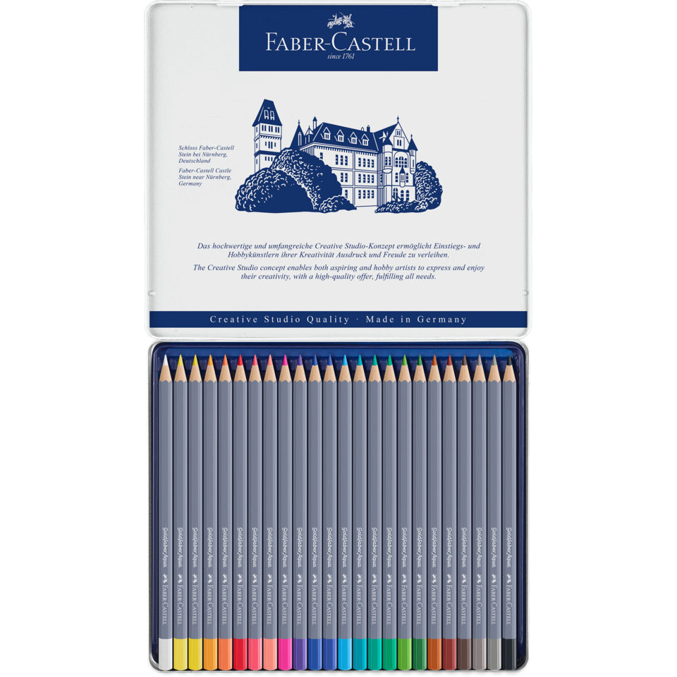 Aquarellfarbstift Goldfaber Aqua, 24 Stück, sortiert FABER CASTELL 114624 FABER CASTELL 114624 Goldfaber