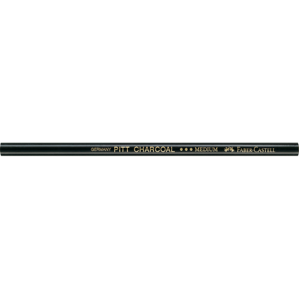 Zeichenkohlestift Pitt M, schwarz FABER CASTELL 117400 FABER CASTELL 117400 medium