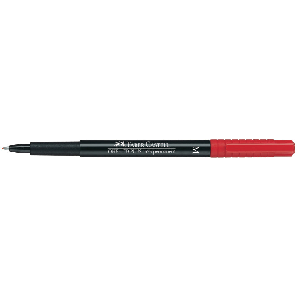 Overheadstift OHP-PLUS rot   M permanent FABER CASTELL 152521 FABER CASTELL 152521 M Perma