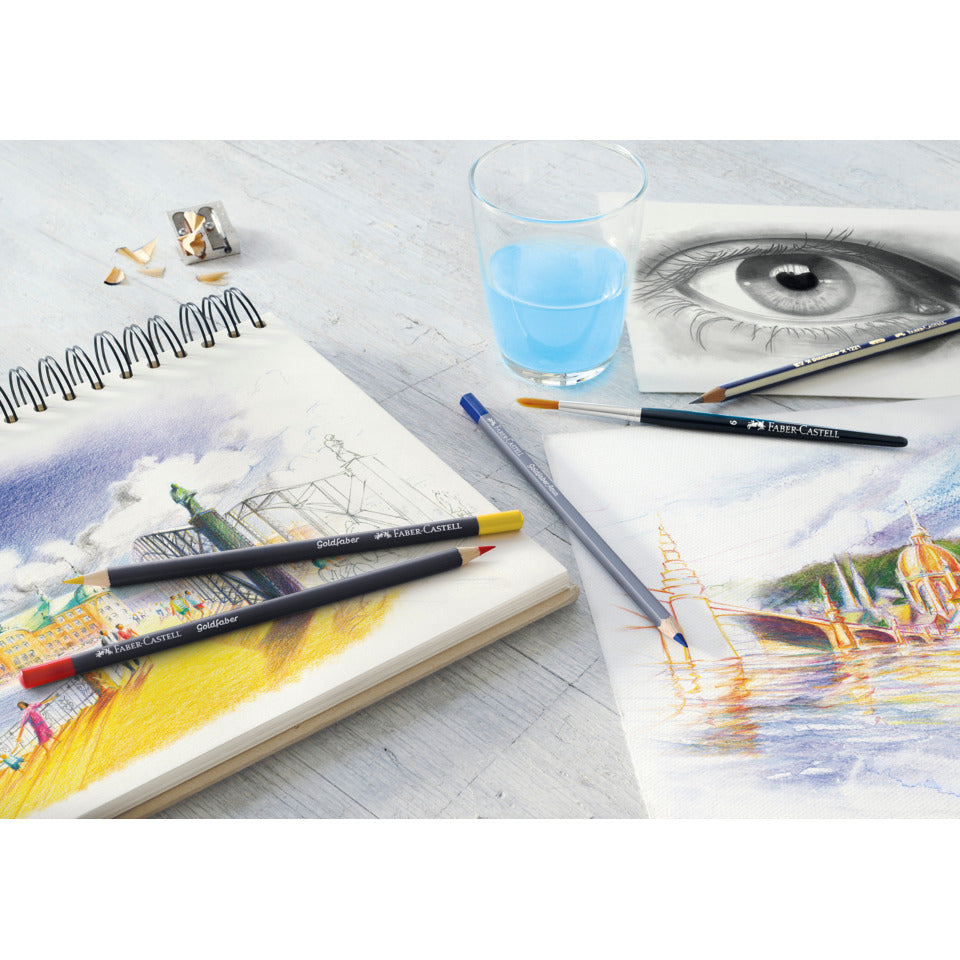 Aquarellfarbstift Goldfaber Aqua, 24 Stück, sortiert FABER CASTELL 114624 FABER CASTELL 114624 Goldfaber