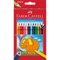 Farbstifte Jumbo dreikant, 12 Stück, sortiert FABER CASTELL 116501 FABER CASTELL 116501 dreikant