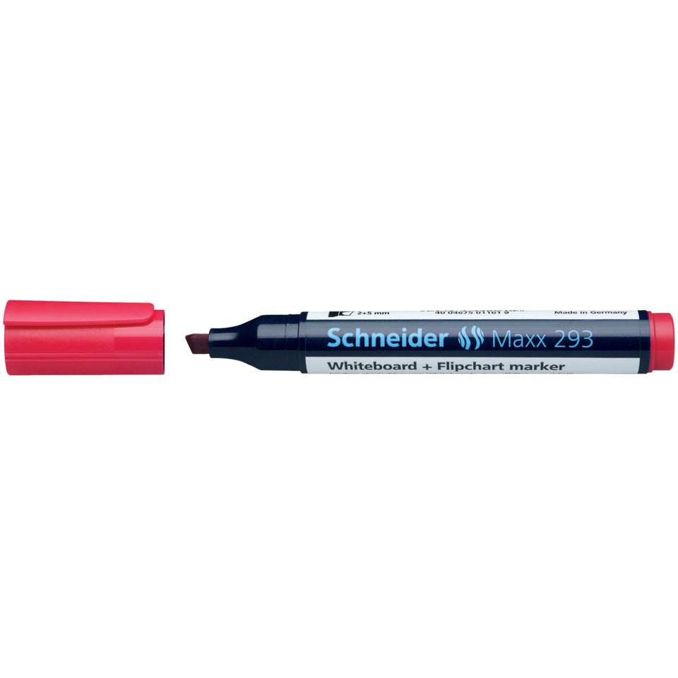 Boardmarker Maxx 293, nachfüllbar, 2+5 mm, rot SCHNEIDER SN129302 SCHNEIDER SN129302 Keilspitze