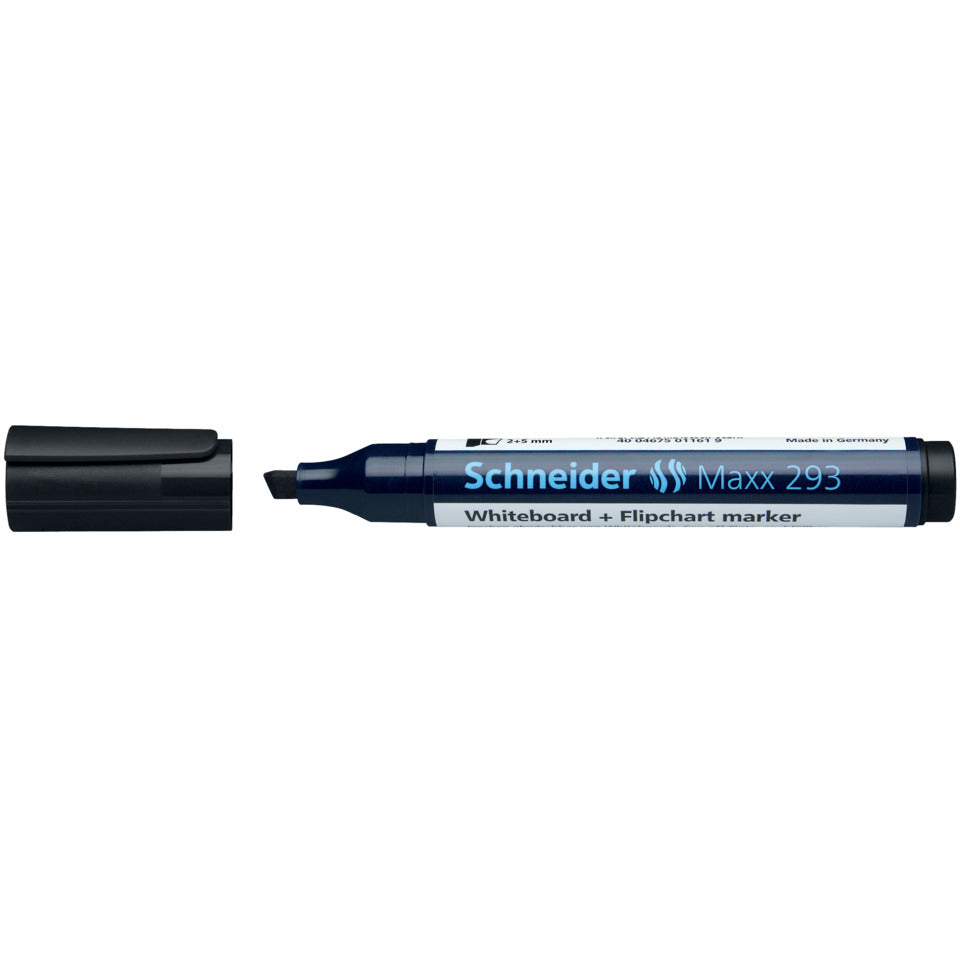 Boardmarker Maxx 293, nachfüllbar, 2+5 mm, schwarz SCHNEIDER SN129301 SCHNEIDER SN129301 Keilspitze