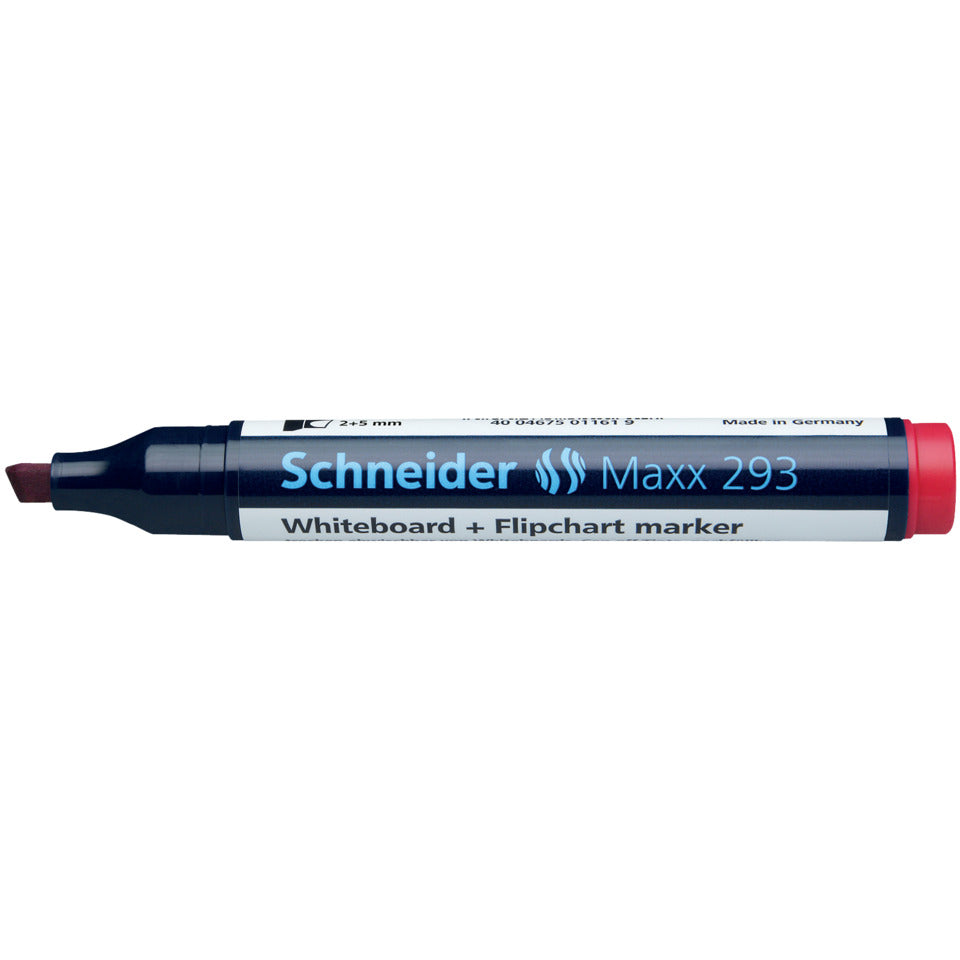 Boardmarker Maxx 293, nachfüllbar, 2+5 mm, rot SCHNEIDER SN129302 SCHNEIDER SN129302 Keilspitze