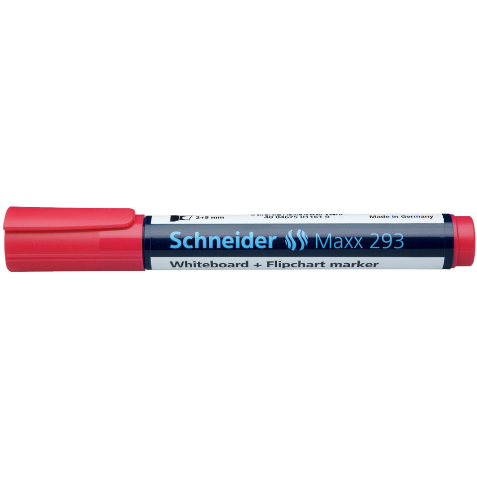 Boardmarker Maxx 293, nachfüllbar, 2+5 mm, rot SCHNEIDER SN129302 SCHNEIDER SN129302 Keilspitze