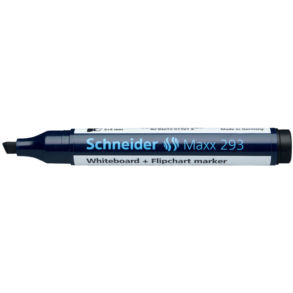 Boardmarker Maxx 293, nachfüllbar, 2+5 mm, schwarz SCHNEIDER SN129301 SCHNEIDER SN129301 Keilspitze