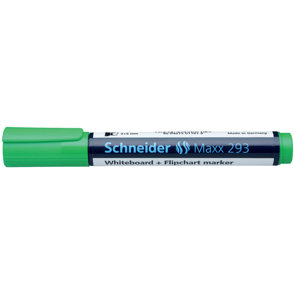 Boardmarker Maxx 293, nachfüllbar, 2+5 mm, grün SCHNEIDER SN129304 SCHNEIDER SN129304 Keilspitze