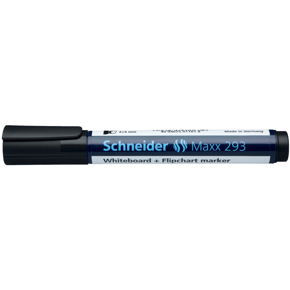Boardmarker Maxx 293, nachfüllbar, 2+5 mm, schwarz SCHNEIDER SN129301 SCHNEIDER SN129301 Keilspitze