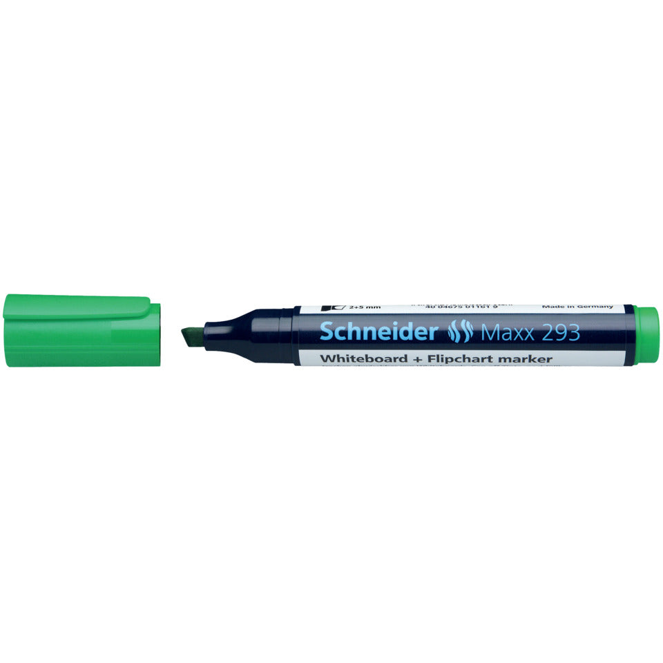 Boardmarker Maxx 293, nachfüllbar, 2+5 mm, grün SCHNEIDER SN129304 SCHNEIDER SN129304 Keilspitze
