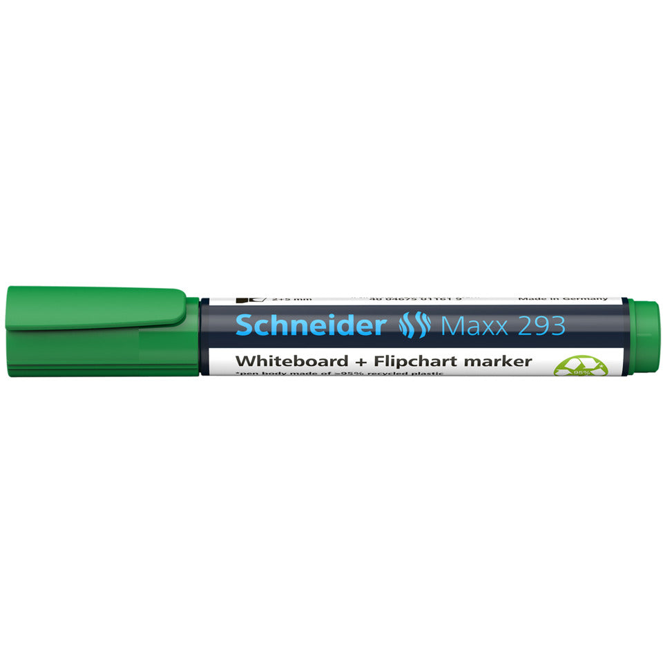 Boardmarker Maxx 293, nachfüllbar, 2+5 mm, grün SCHNEIDER SN129304 SCHNEIDER SN129304 Keilspitze