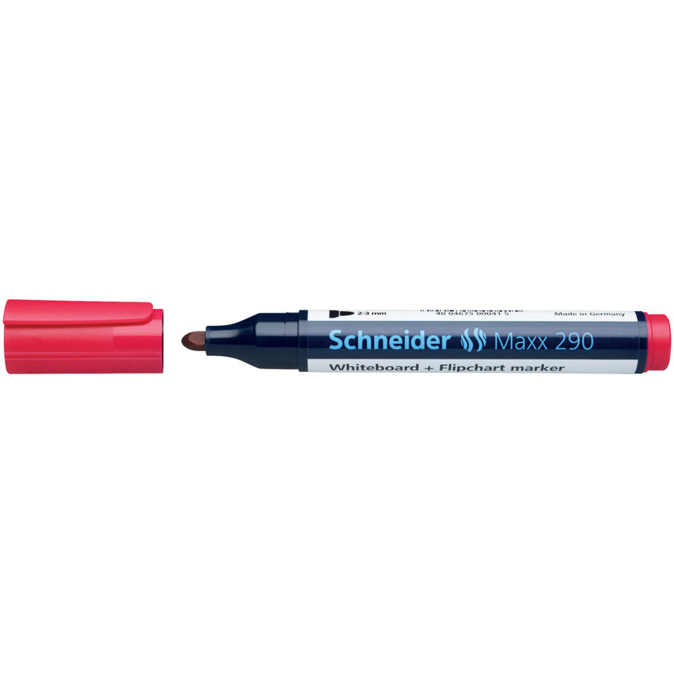 Boardmarker Maxx 290, nachfüllbar, 2-3 mm, rot SCHNEIDER SN129002 SCHNEIDER SN129002 Rundspitze