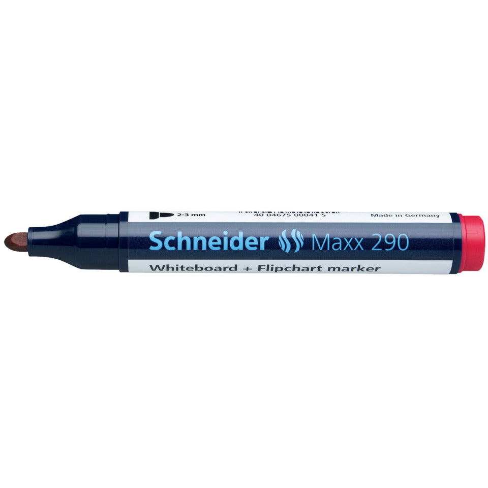 Boardmarker Maxx 290, nachfüllbar, 2-3 mm, rot SCHNEIDER SN129002 SCHNEIDER SN129002 Rundspitze