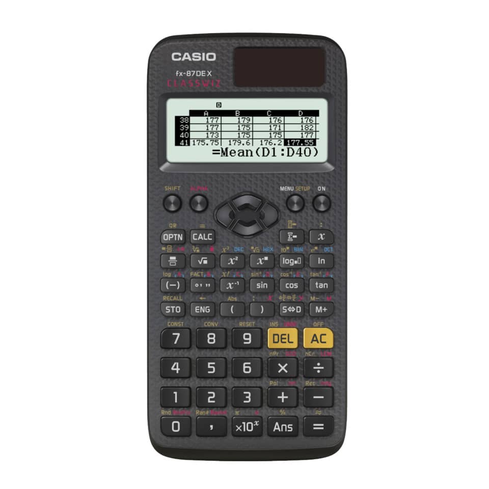Schulrechner Technisch Wiss. 12-stellig   ClassWiz CASIO FX-87DEX CASIO FX-87DEX ClassWiz