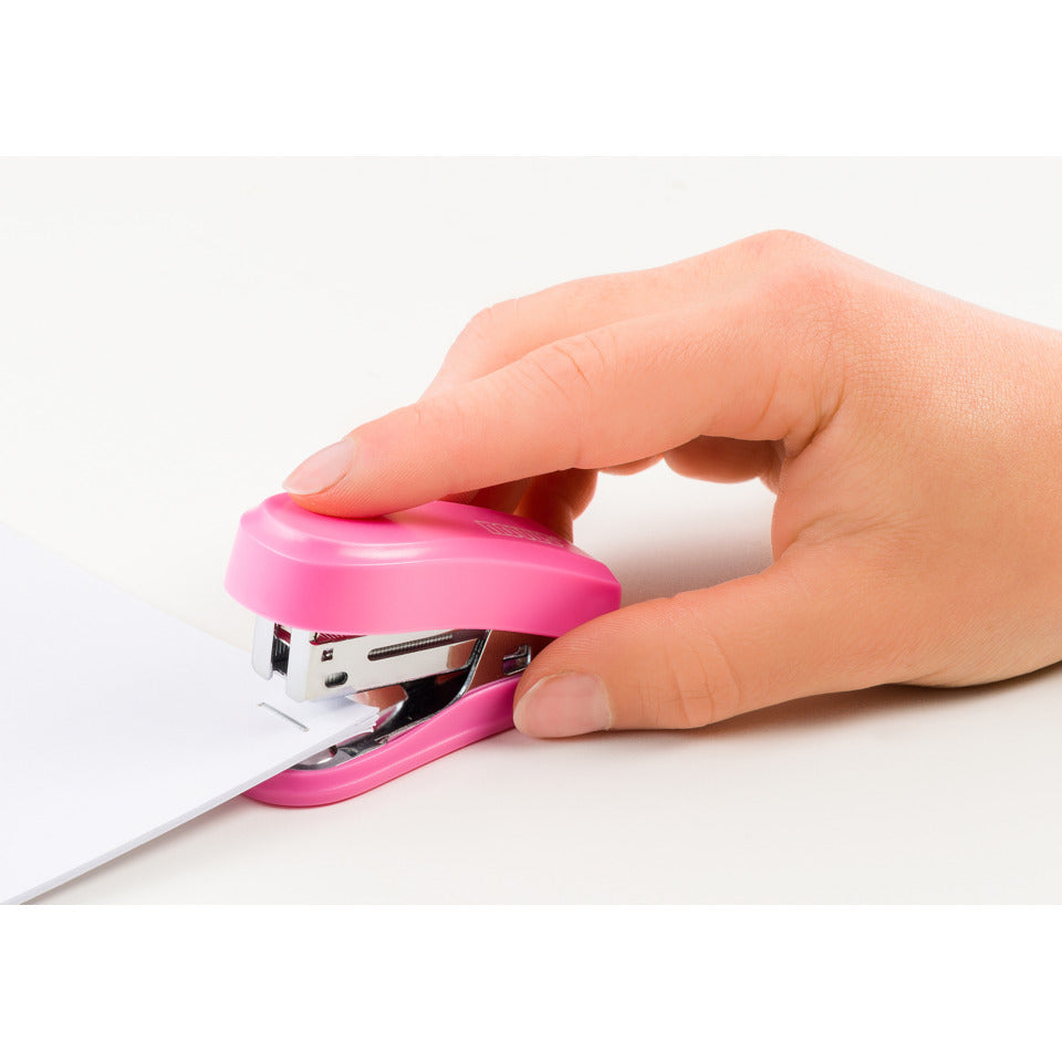 Heftgerät Mini, 12 Blatt, Einlegetiefe 20 mm, pink NOVUS 020-1910 NOVUS 020-1910 BLIMINI69