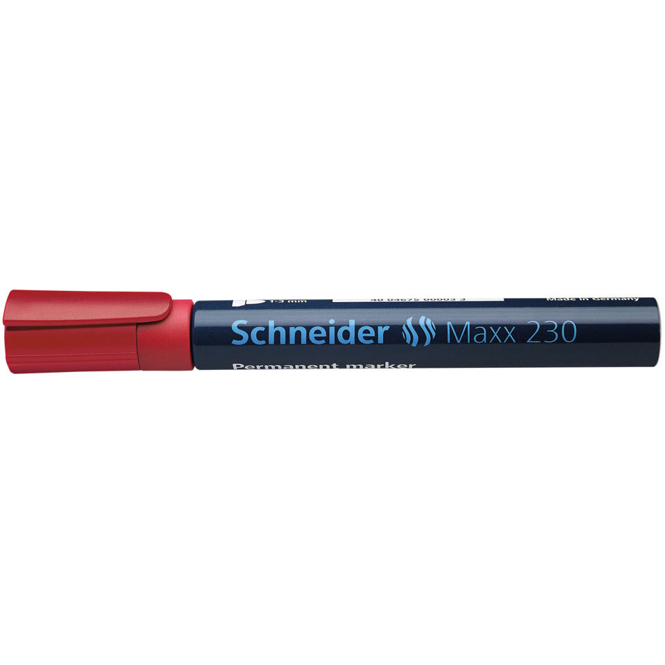 Permanentmarker Maxx 230, Rundspitze, nachfüllbar, 1-3mm, rot SCHNEIDER 123002 SCHNEIDER SN123002