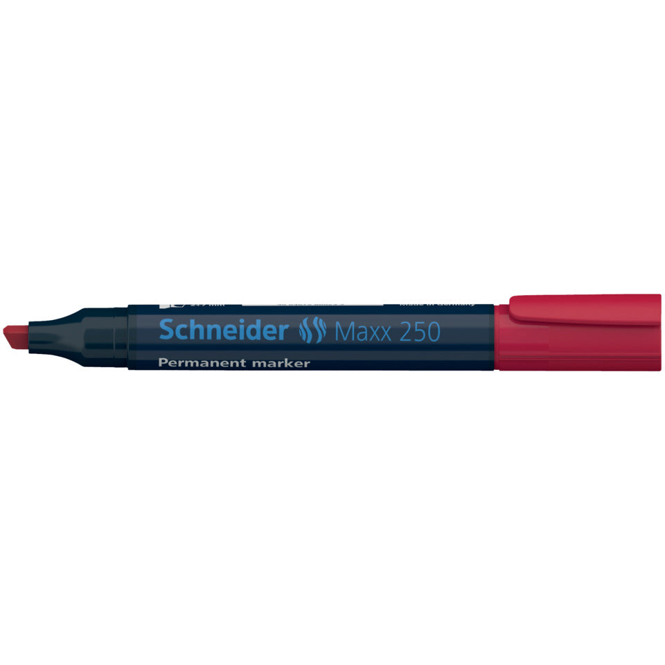 Permanentmarker Maxx 250, Keilspitze, nachfüllbar, 2-7mm, rot SCHNEIDER SN125002