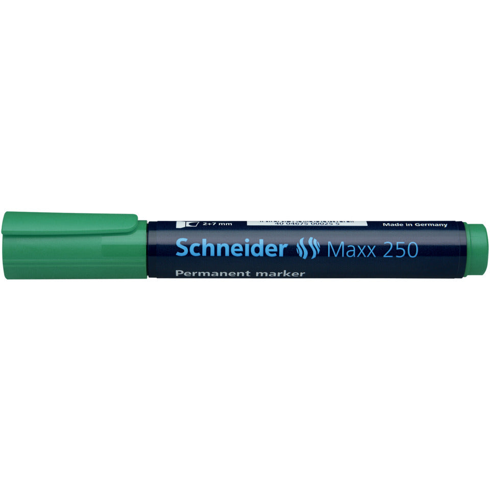 Permanentmarker Maxx 250, Keilspitze, nachfüllbar, 2-7mm, grün SCHNEIDER SN125004
