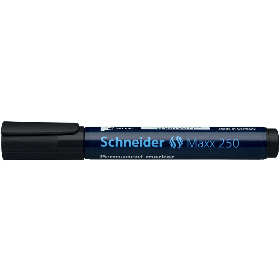 Permanentmarker Maxx 250, Keilspitze, nachfüllbar, 2-7mm, schwarz SCHNEIDER SN125001