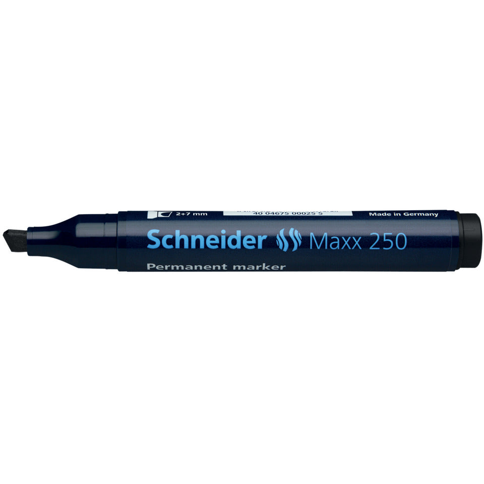 Permanentmarker Maxx 250, Keilspitze, nachfüllbar, 2-7mm, schwarz SCHNEIDER SN125001