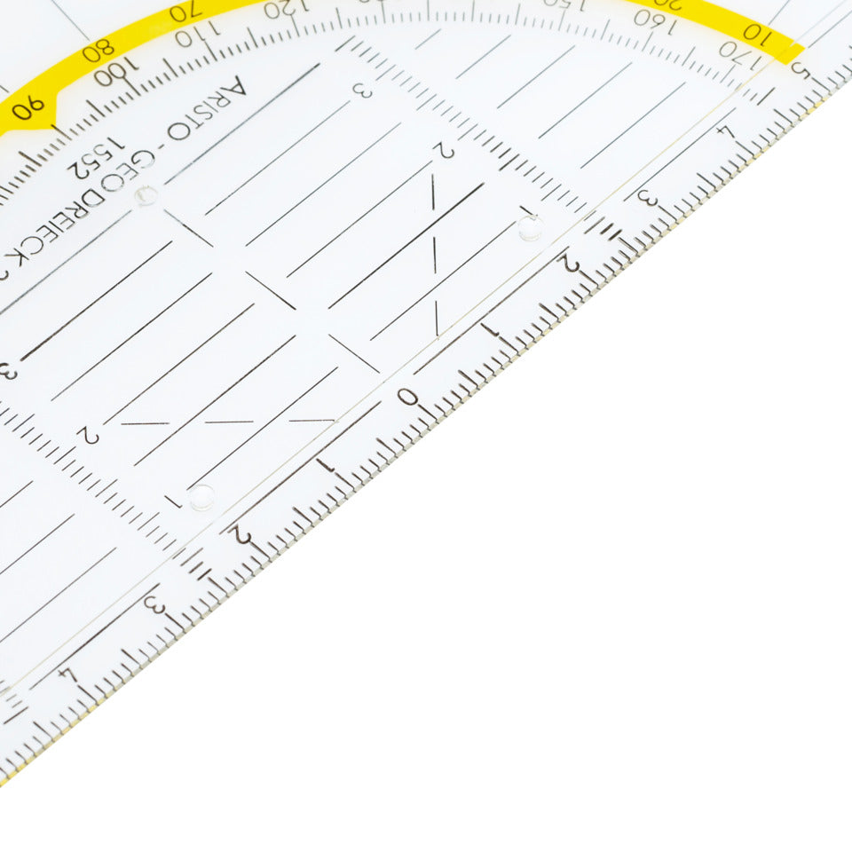Geometrie-, Zeichendreieck Geodreieck®, Plexiglas®, 16 cm, glasklar ARISTO AR1552 ARISTO 70-AR1552