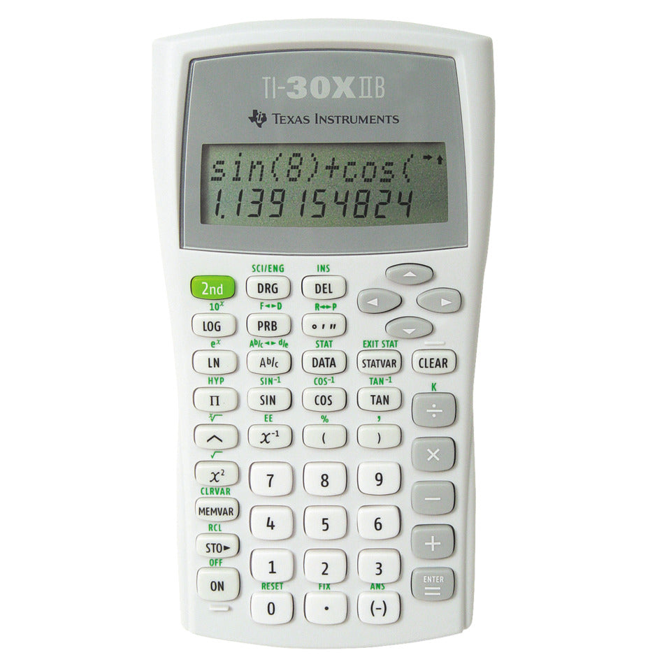 Schulrechner zweizeilig, Batteriebetrieb TEXAS INSTRUMENTS TI-30X IIB TEXAS 754747 TI30X II Batterie