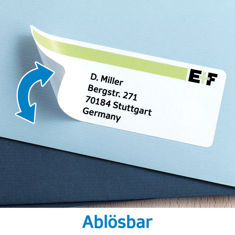 Etiketten ablösbar, 63.5x29.6mm, 2700 Stück, weiß HERMA 10300 HERMA 10300 63.5x29.6mm BB