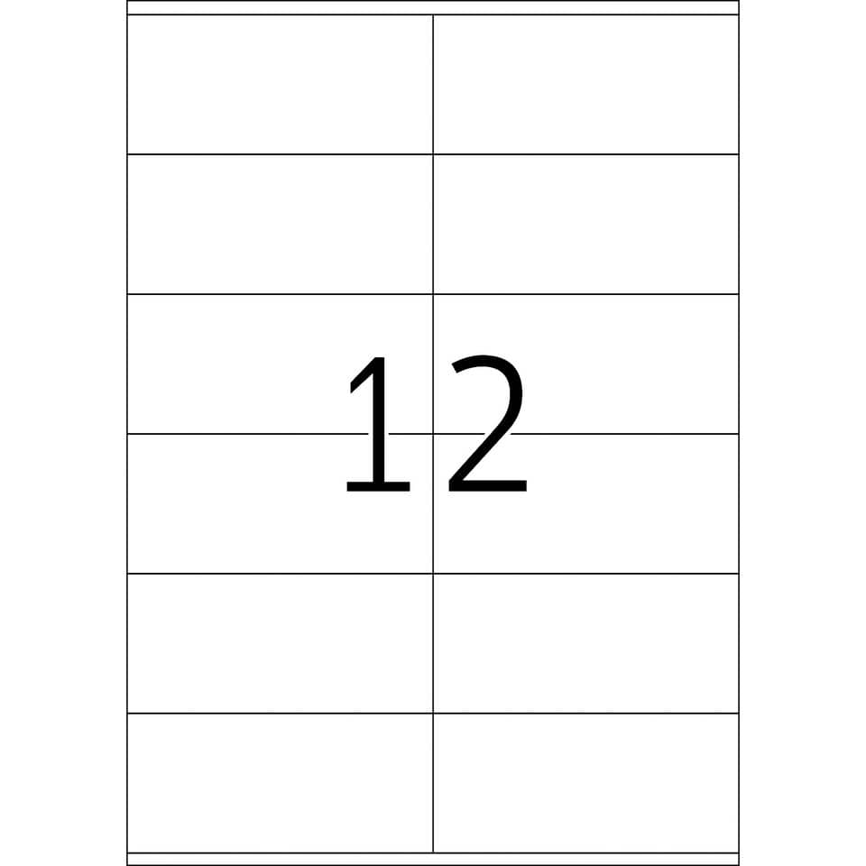Etiketten Premium permanent, 105x48mm, 2400 Stück, weiß HERMA 4635 HERMA 4635  200x12=2400St