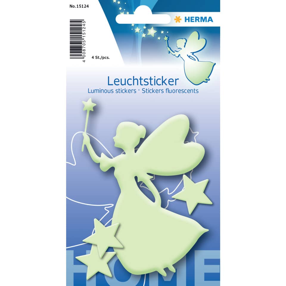 Leuchtsticker Sternenfee, 3 Stück HERMA 15124 HERMA 15124 Leuchtsticker