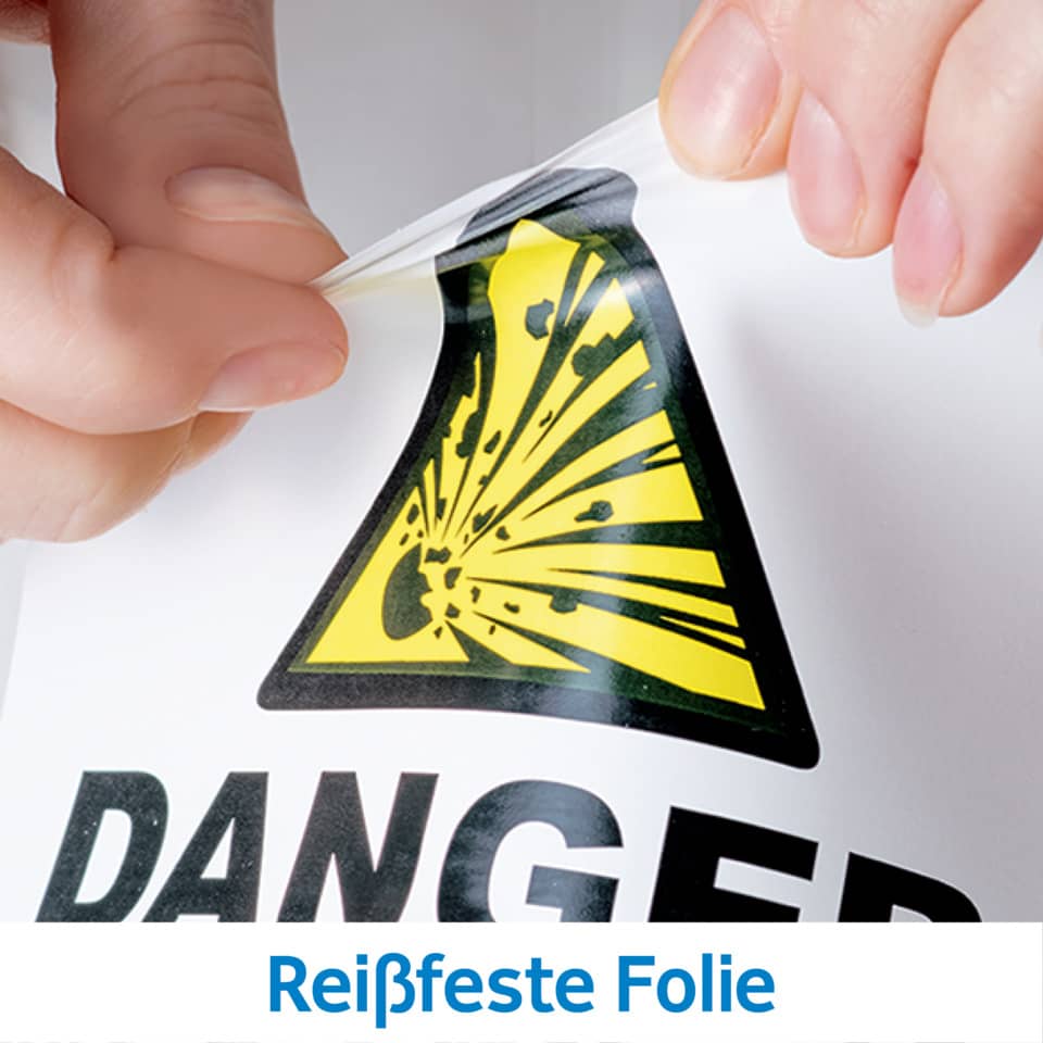 Folienetiketten stark haftend, 210x297mm, wetterfest, 25 Stück, weiß HERMA 4698 HERMA 4698 SuperPrint