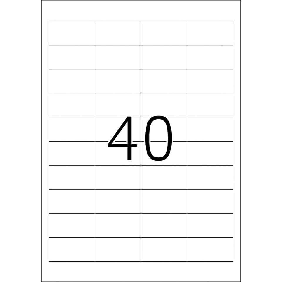Etiketten Premium permanent, 48,5x25,4mm, 4000 Stück, weiß HERMA 4474 HERMA 4474 SuperPrint